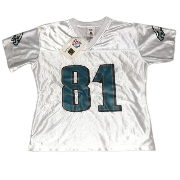 Terrell Owens Womens Philadelphia Eagles White Jersey sz. Medium New Tags Nfl - Picture 2 of 3